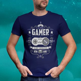 Nome do produtoCamiseta Super Gamer 16-Bit Generation