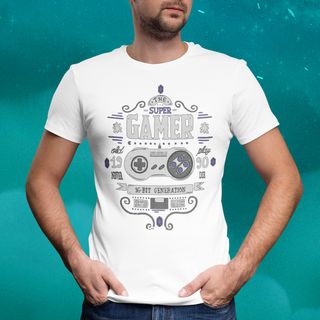 Nome do produtoCamiseta Super Gamer 16-Bit Generation