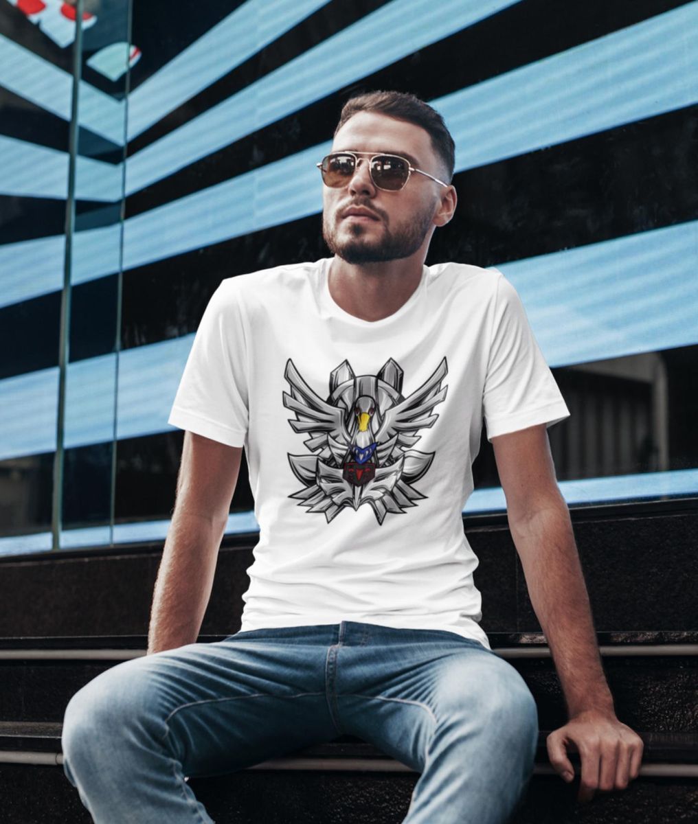 Nome do produto: CAMISETA CAVALEIROS DO ZODÍACO ARMADURA DE CISNE V1