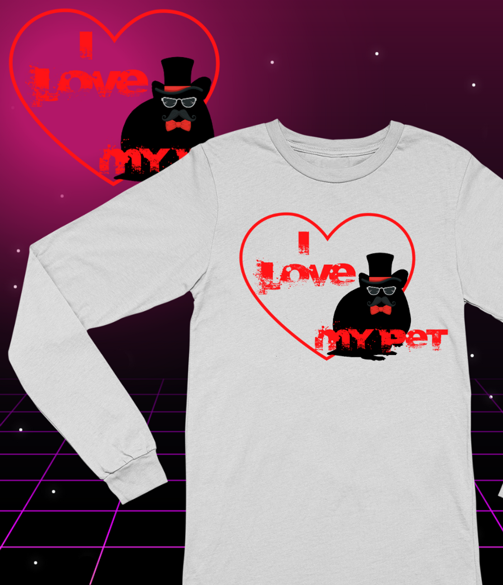 Nome do produto: Moletom - I Love My Pet - Senhor Hamister