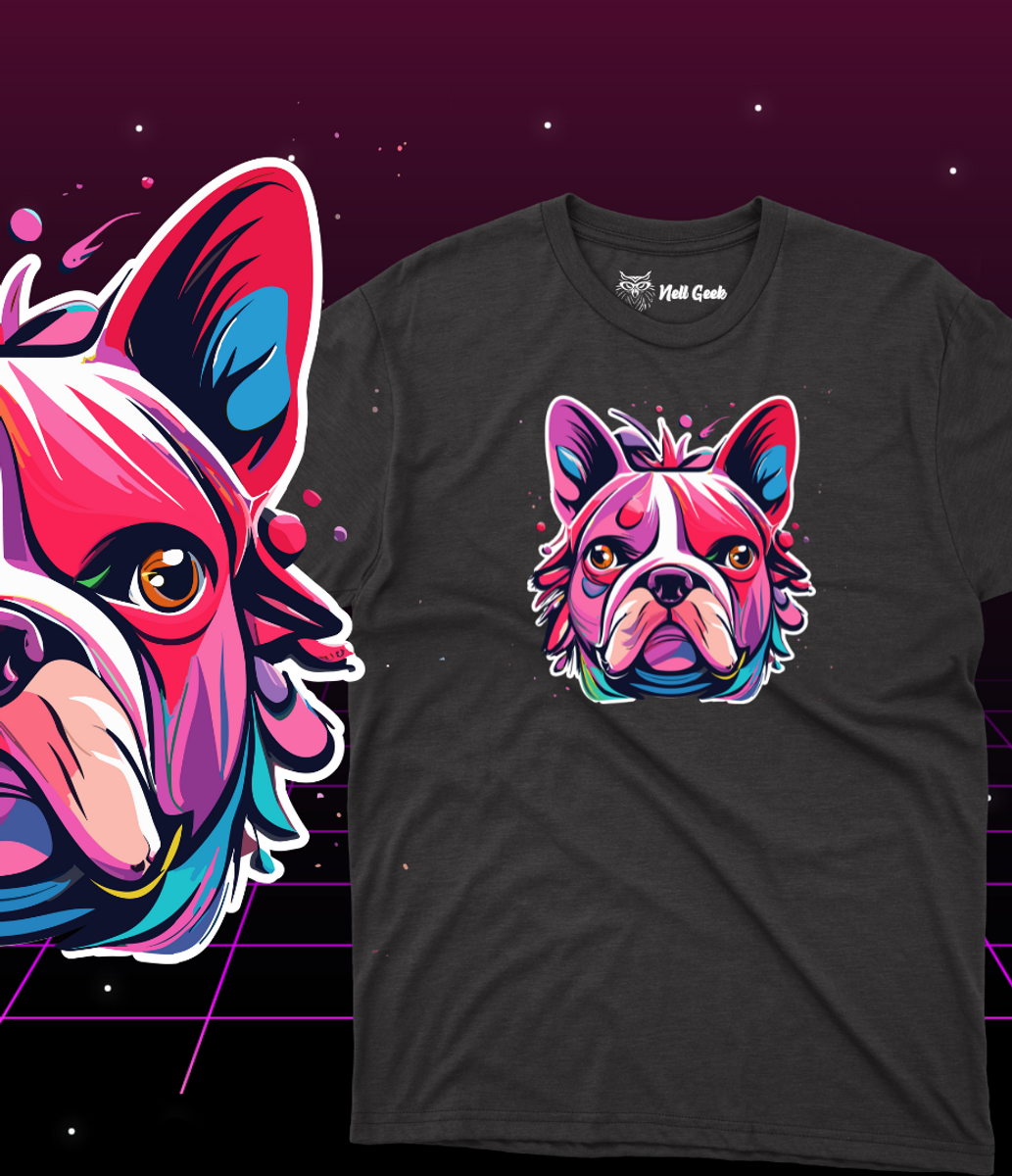 Nome do produto: T-Shirt Quality - Bulldog Pink