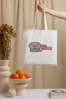 Nome do produto Eco Bag Grande - So Cute - Excited Raccoon