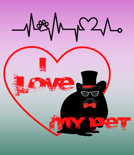 Nome do produtoMoletom - I Love My Pet - Senhor Hamister