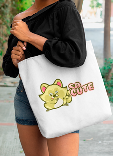 Nome do produtoEco Bag Grande - So Cute - Yellow Raccoon