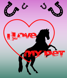 Nome do produtoMoletom - I Love My Pet - Cavalo