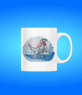 Nome do produtoCaneca - Dinofofos - Velociraptor