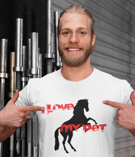 Nome do produtoT-Shirt Quality - I Love Pet - Cavalo