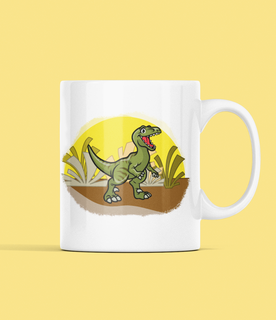 Nome do produtoCaneca - Dinofofos - Velociraptor Verde