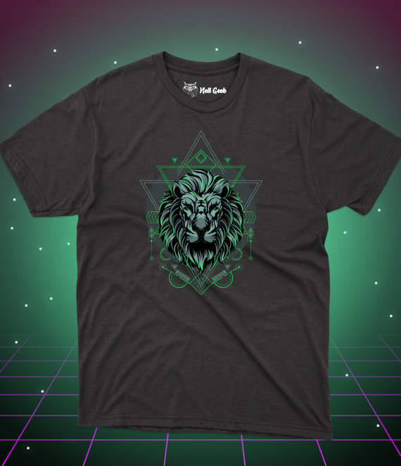 T-shirt Prime - Celestial Animals - Green Lion