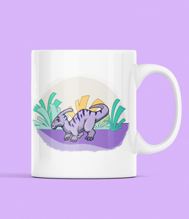 Nome do produtoCaneca - Dinofofos - Parassaurolofo Roxo