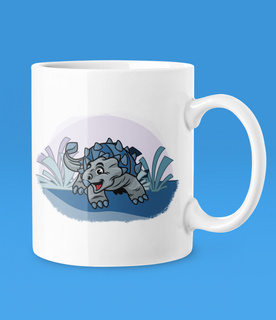 Nome do produtoCaneca - Dinofofos - Anquilossauro Azul