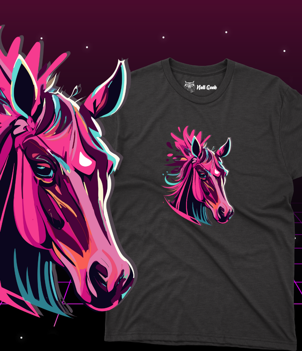 Nome do produto: T-Shirt Quality -  Cavalo Pink