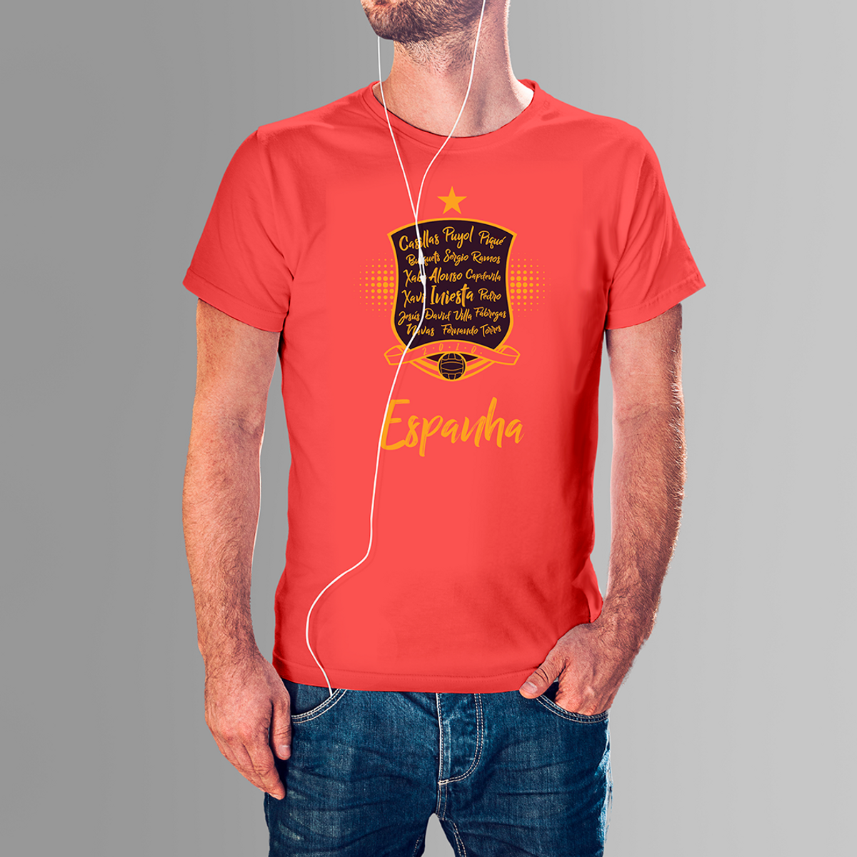 Nome do produto: CAMISETA ESPANHA