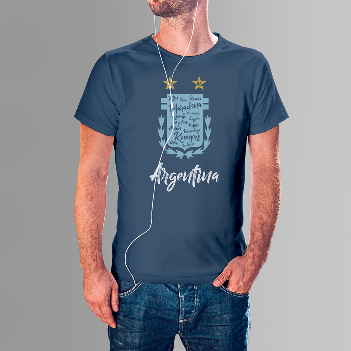 Nome do produto: CAMISETA ARGENTINA