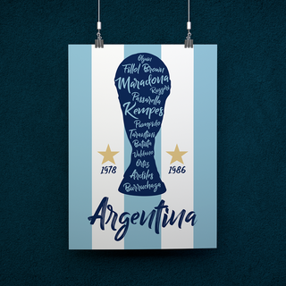 POSTER CAMPEÕES ARGENTINA