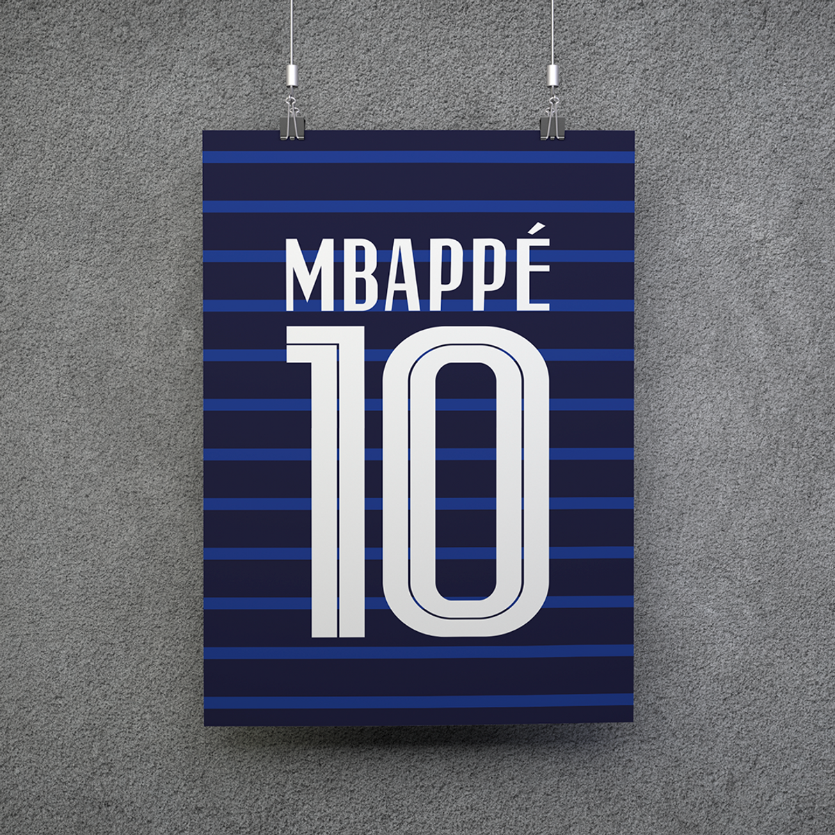 Nome do produto: POSTER CAMISA MBAPPÉ