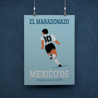 POSTER LEGEND MARADONAZO