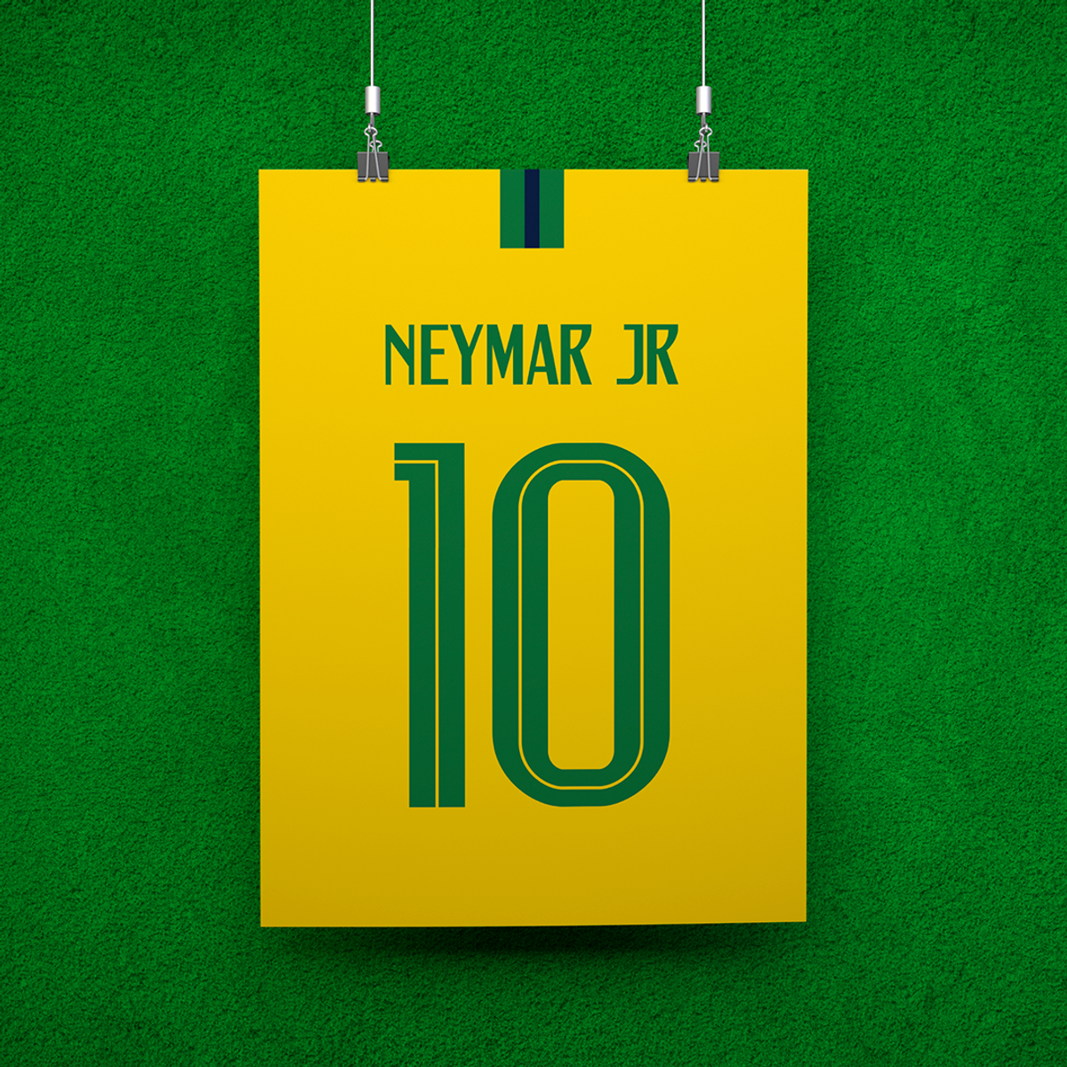 Nome do produto: POSTER CAMISA NEYMAR