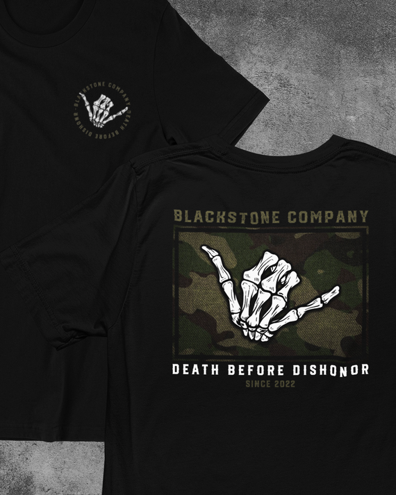 T-SHIRT DEATH BEFORE DISHONOR