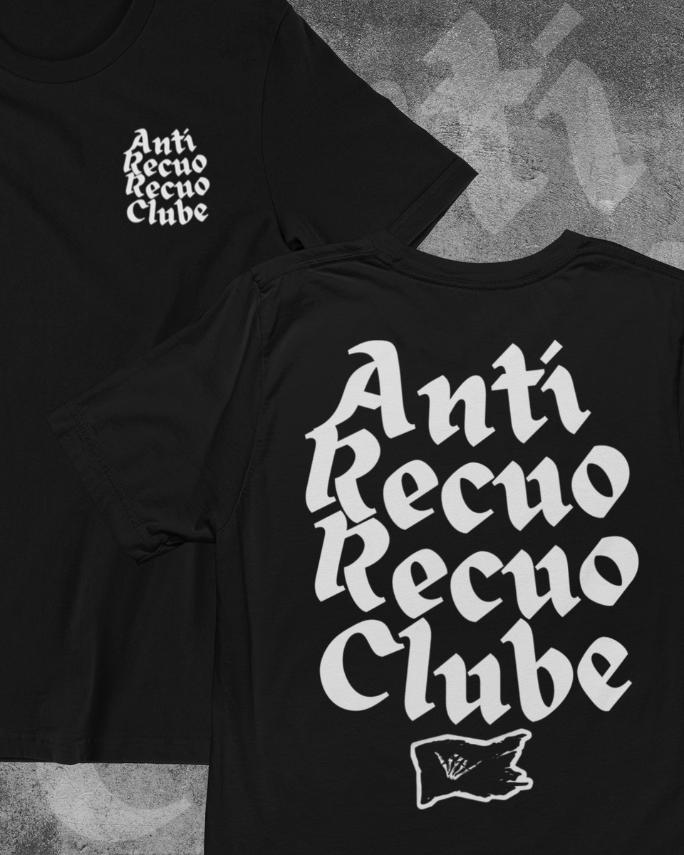 Nome do produto: T-SHIRT ANTI RECUO CLUBE COLAB BLACKFLAG