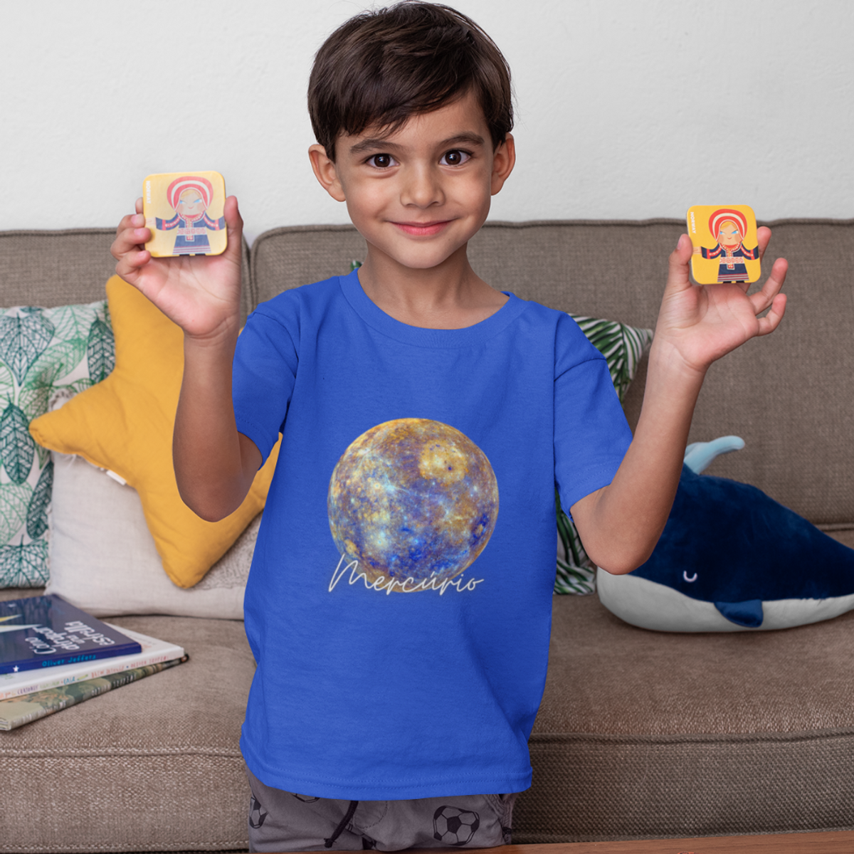 Nome do produto: Camiseta Kids Planeta Mercúrio (2 a 8)