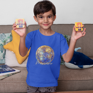 Camiseta Kids Planeta Mercúrio (2 a 8)