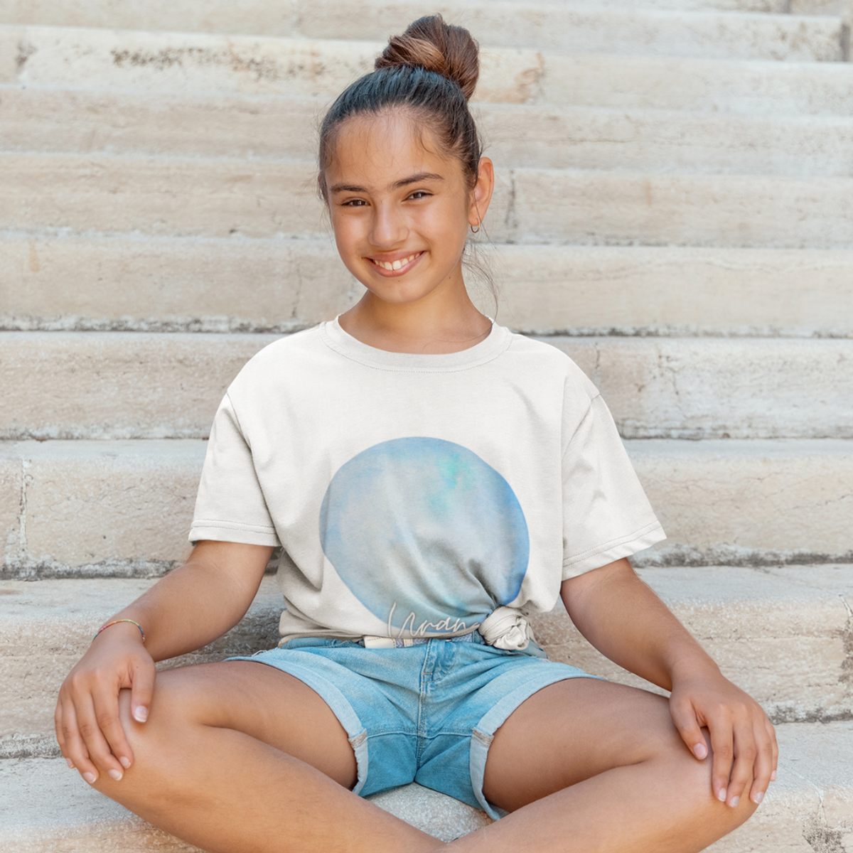 Nome do produto: Camiseta Kids Planeta Urano (10 a 14)