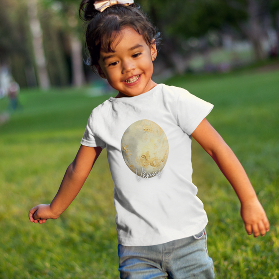 Camiseta Kids Planeta Vênus (2 a 8)