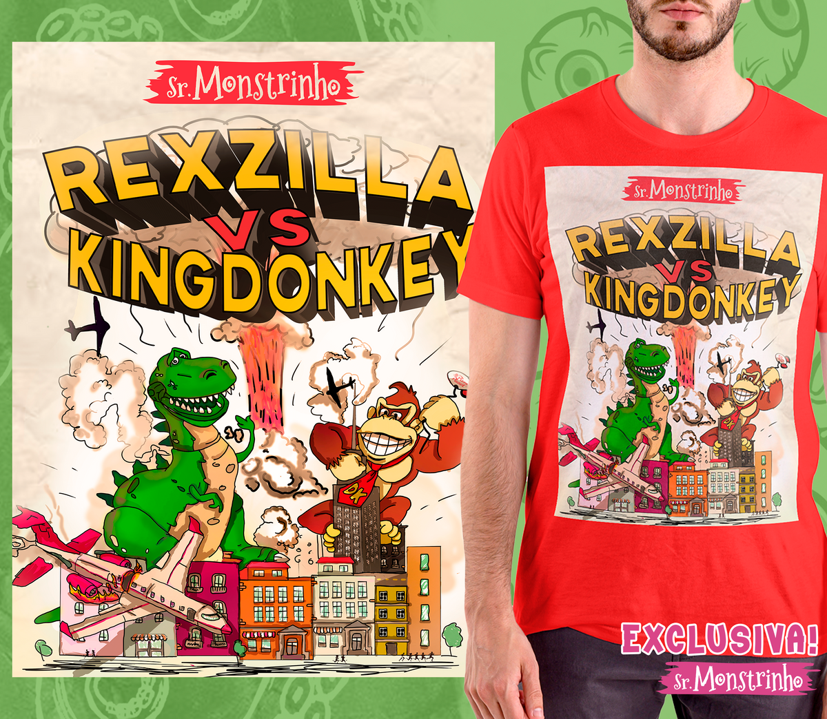 Nome do produto: Rexzilla vs King Donkey - Sr. Monstrinho