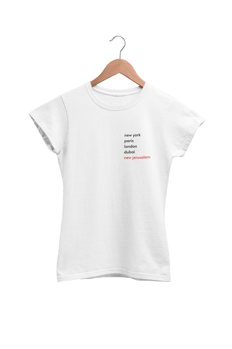 Nome do produto: 0021B - Camiseta Feminina BabyLong New Jerusalem