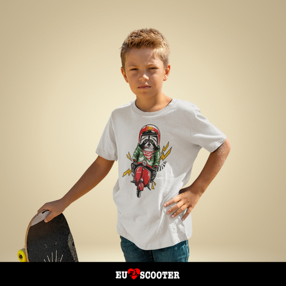 Camisa Infantil -  Scooter Guaxinim