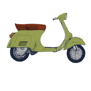 Nome do produtoCamisa Classic - Scooter Verde Aquarela