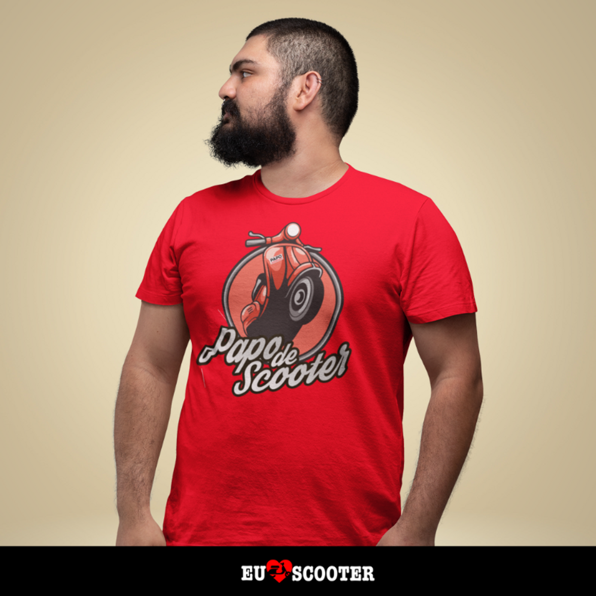 Nome do produto: Camisa Classic - PApo de Scooter Red