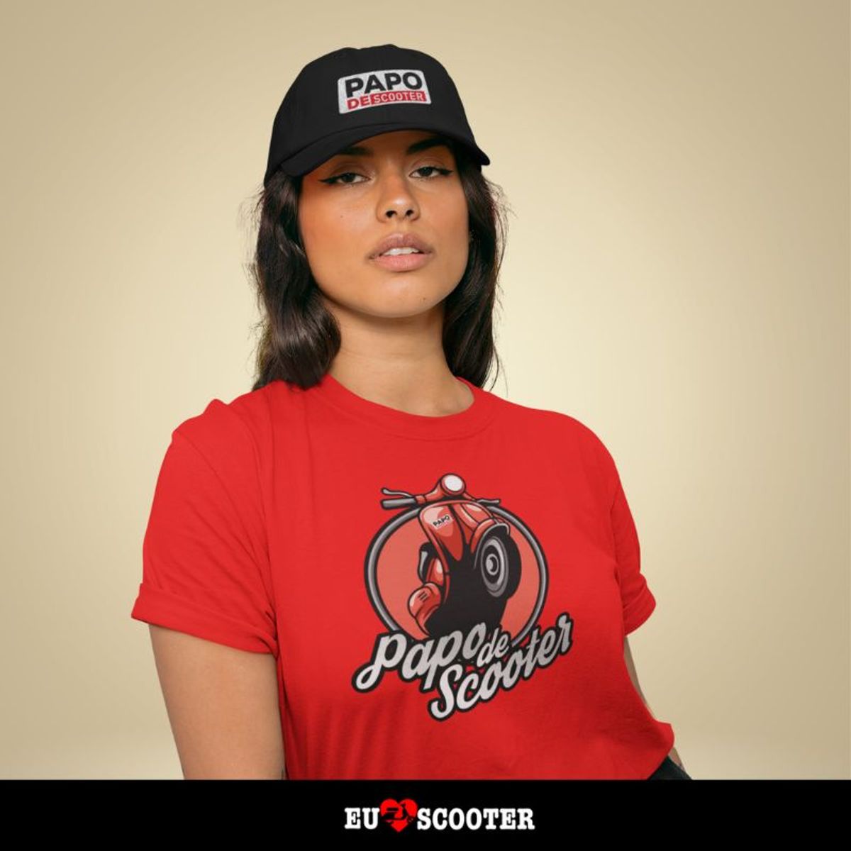 Nome do produto: Camisa Classic - PApo de Scooter Red - Feminina