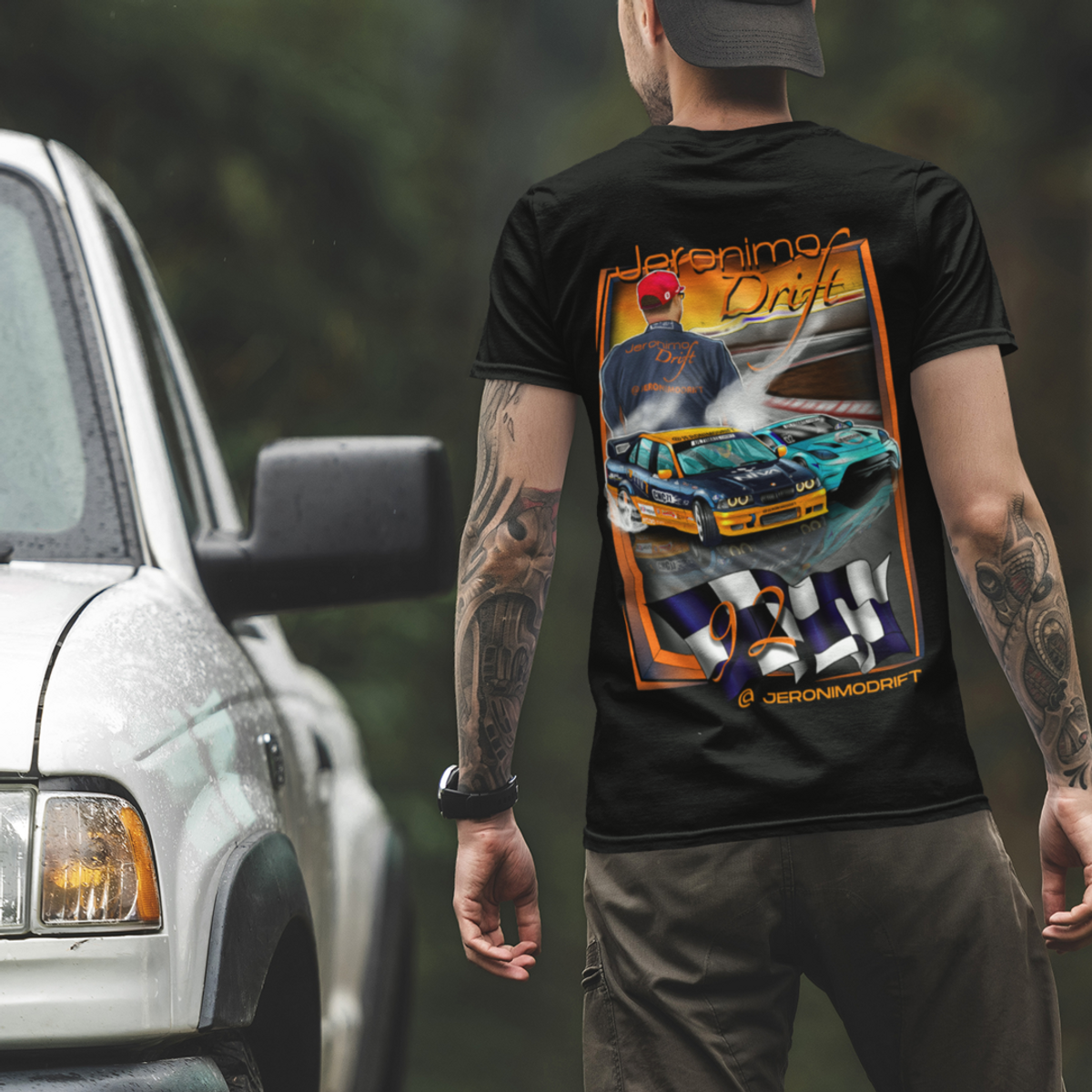 Nome do produto: Camiseta Jeronimo Drift - Carros de Drift - Batalha Londrina