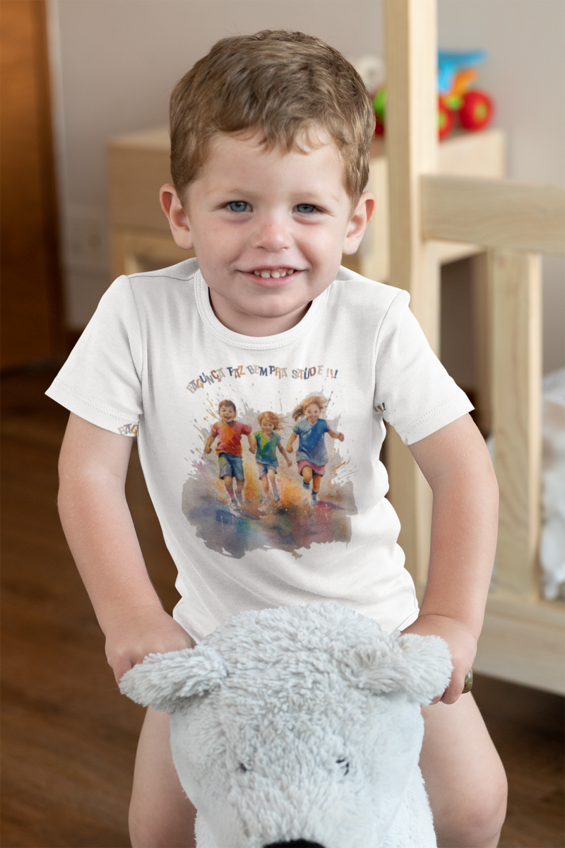 Nome do produto: Camiseta Quality Kids Edition  (2 a 8 anos) - Bagunça