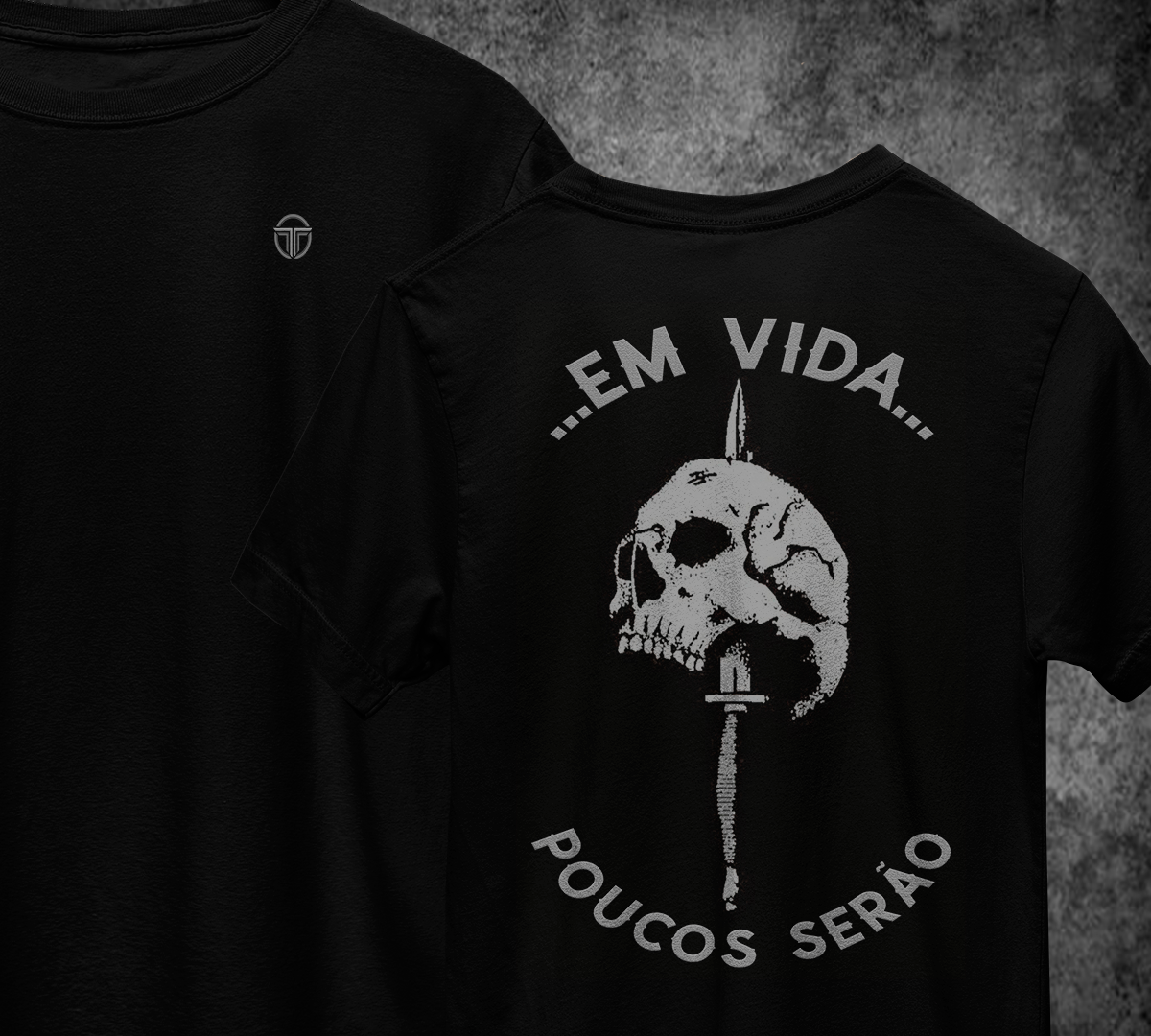 Nome do produto: T-Shirt EM VIDA POUCOS SERÃO