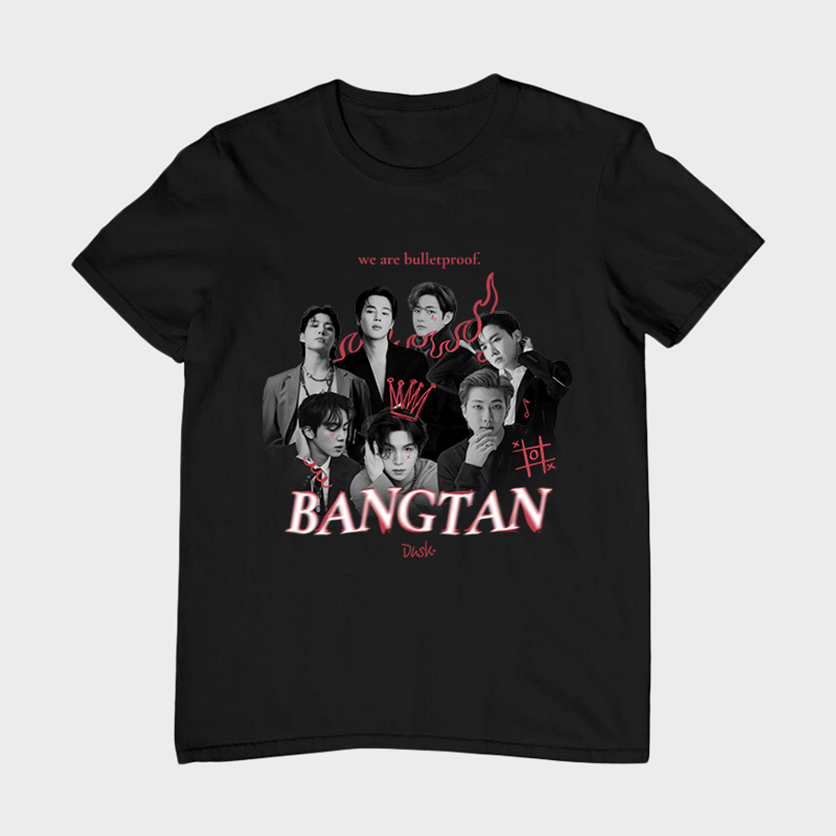 Nome do produto: Camiseta Unissex - Bangtan