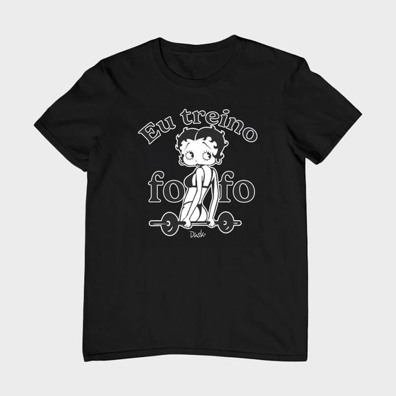 Camiseta Unissex - Betty Boop Eu Treino Fofo