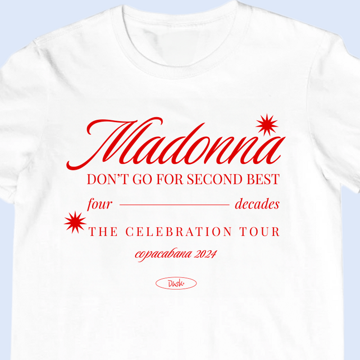 Nome do produto: Camiseta Unissex - Madonna Copacabana