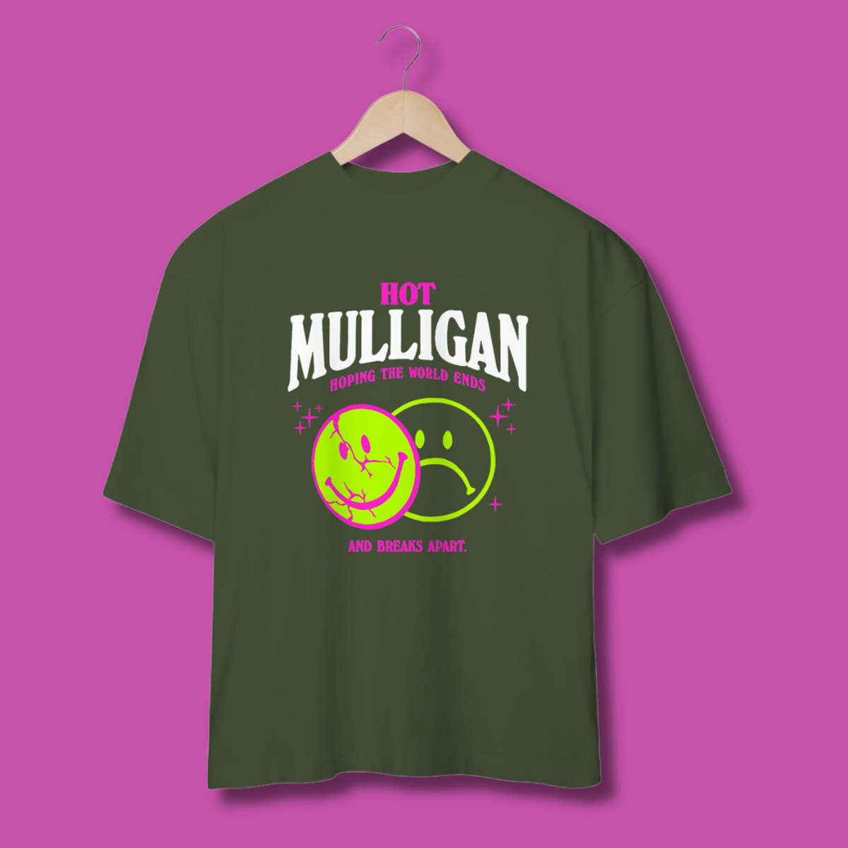 Nome do produto: Camiseta Oversized Hot Mulligan - End of the world