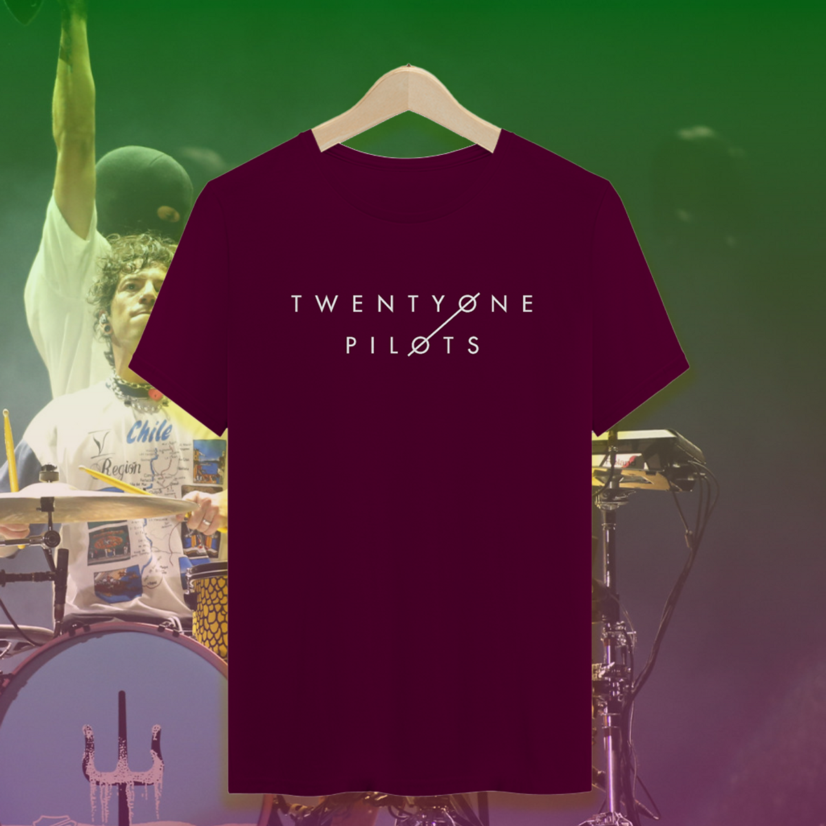 Nome do produto: Camiseta Twenty One Pilots Logo