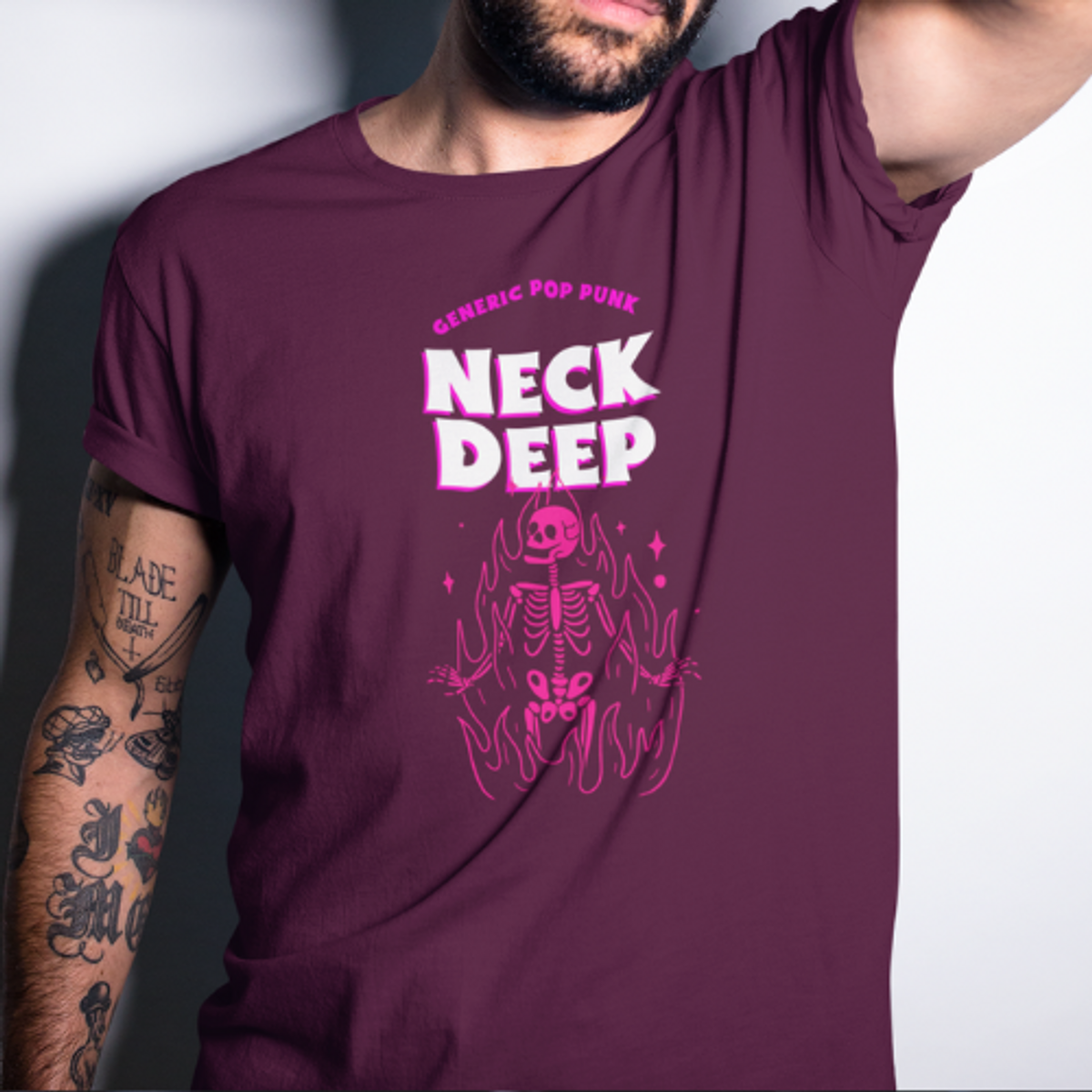 Nome do produto: Camiseta Generic Pop Punk - Neck Deep (unissex)