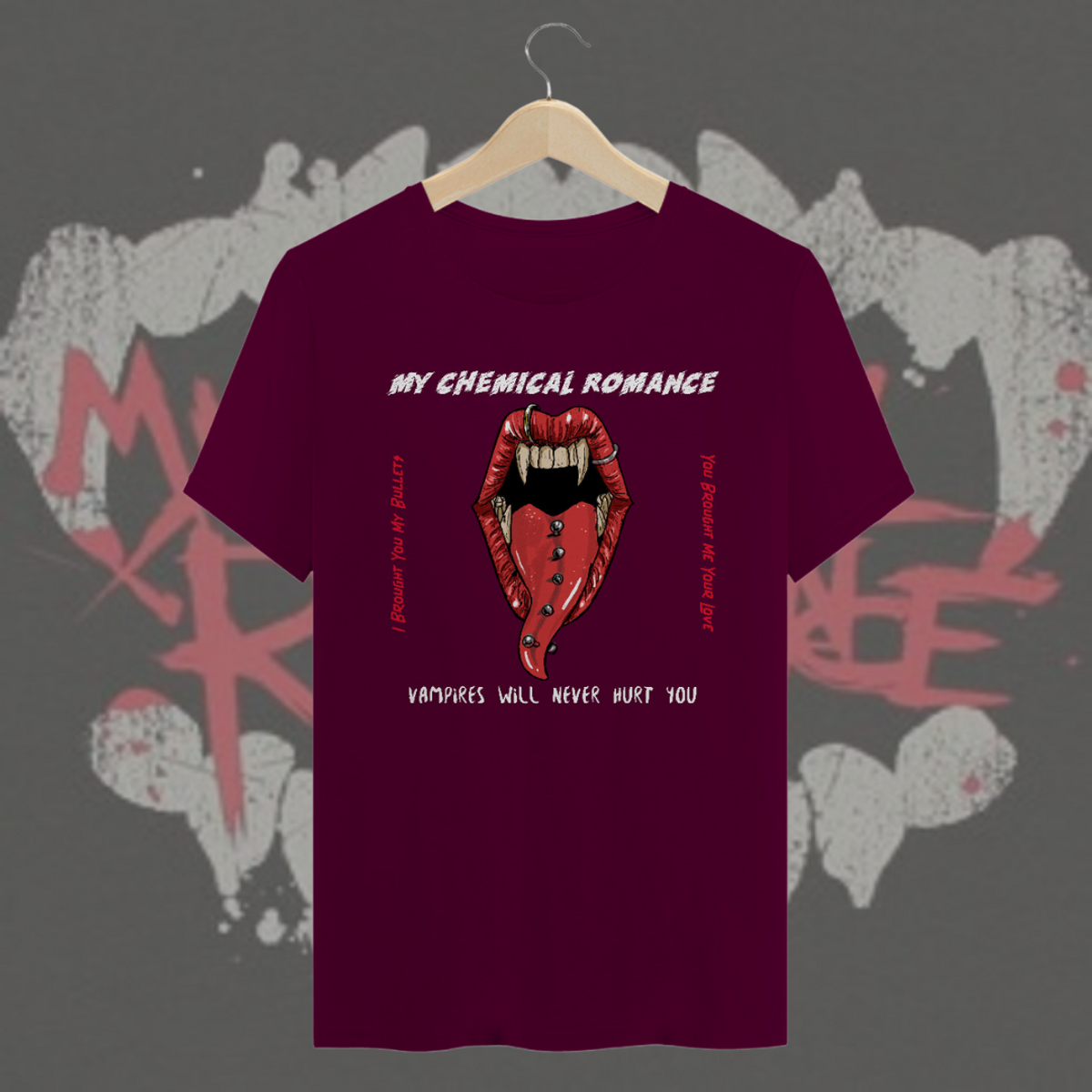 Nome do produto: Camiseta Vampires will never hurt you - My chemical romance