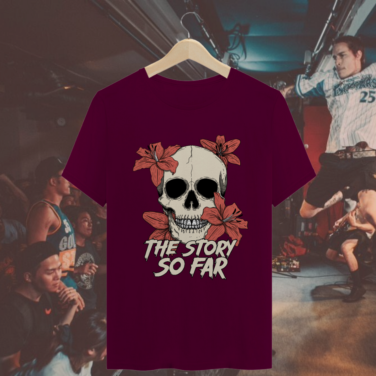 Nome do produto: Camiseta The Story So Far - Skull Flowers