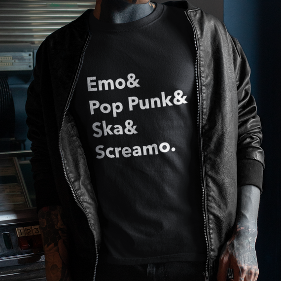 Camiseta Emo&Pop punk (unissex)