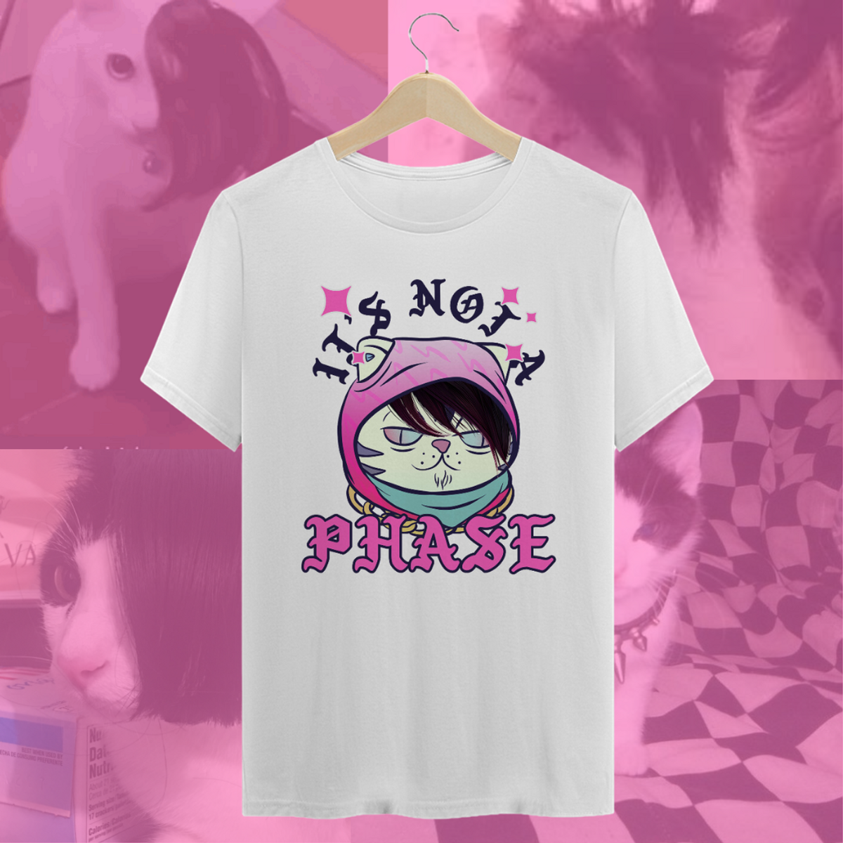 Nome do produto: Camiseta It\'s not a phase cat