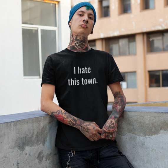 Camiseta I Hate This Town - A Day To Remember (unissex)
