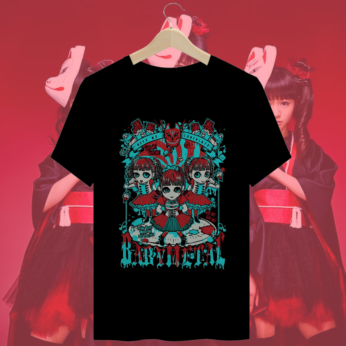 Nome do produto: Camiseta Babymetal - Gimme Chocolate