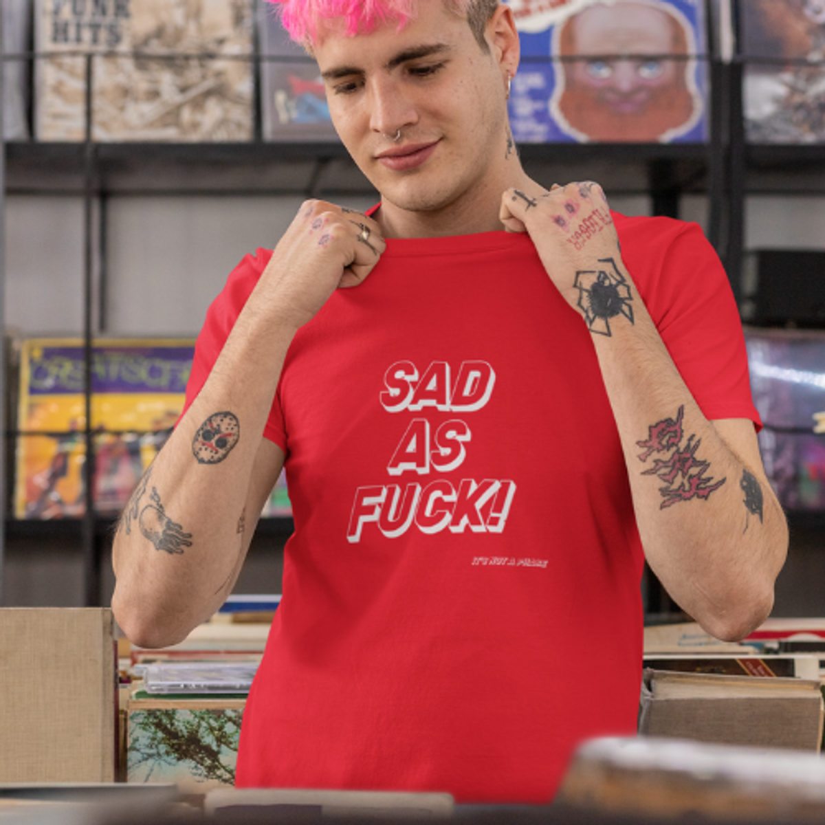 Nome do produto: Camiseta Sad As Fuck  (unissex)